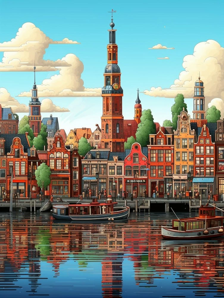 Amsterdam Pixel Art 1