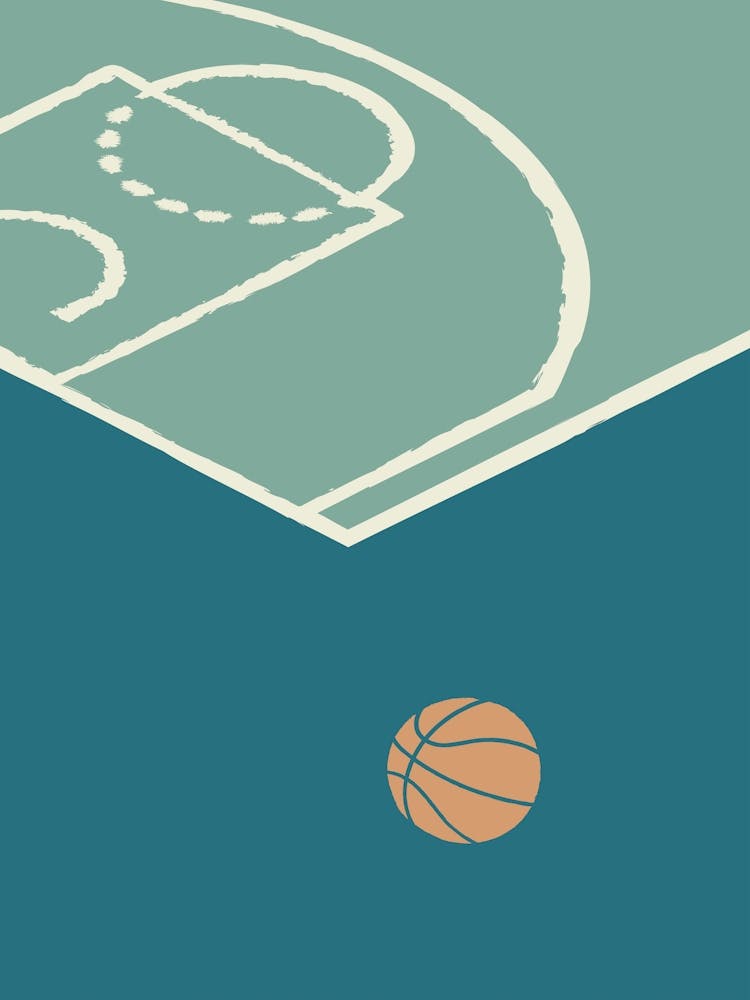 Boho Retro Sports 5 Basketball Court 1