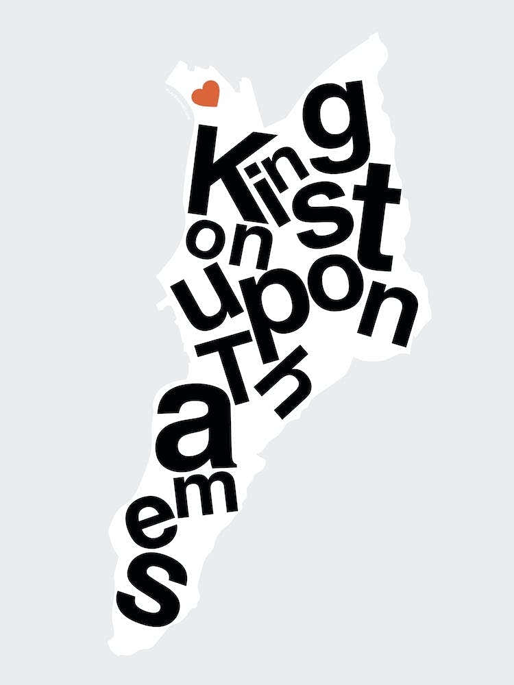 Kingston Upon Thames Type Map