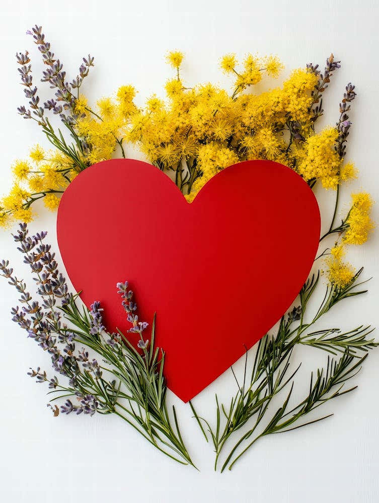 Heart With Flowers 13