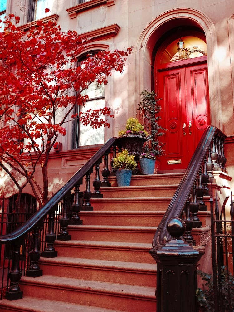 Greenwich Village Door, Autumn In New York