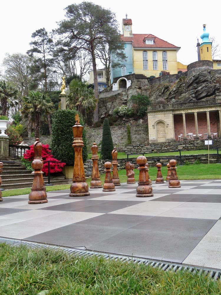 Giant Chess Set In The Park portmerion