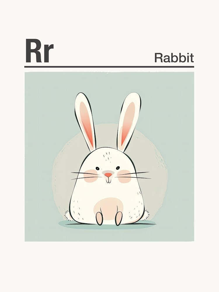 Animals Alphabet Rabbit 2