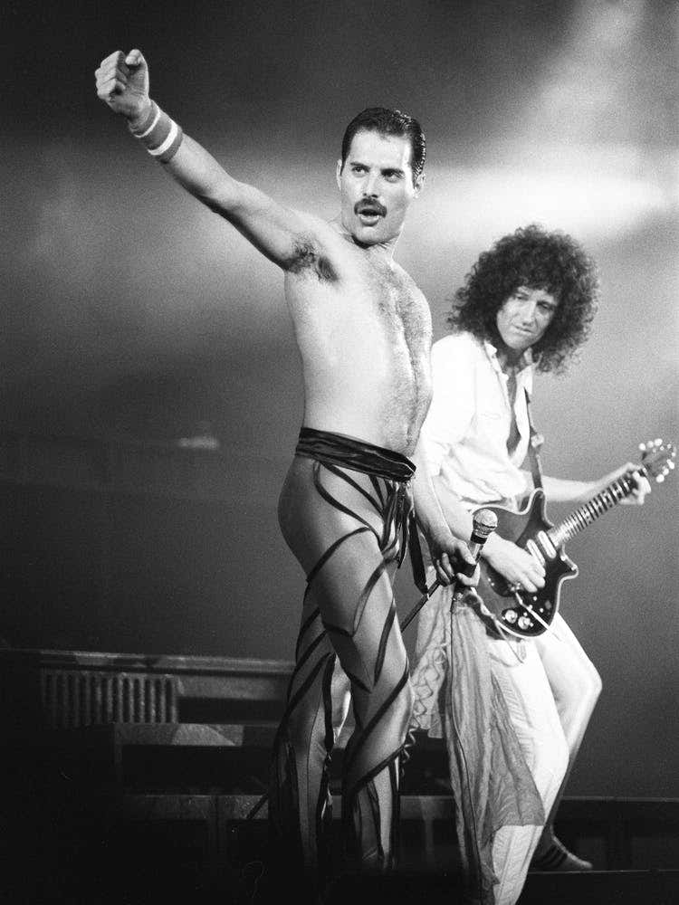 Freddie Mercury And Brian May, Wembley 1984