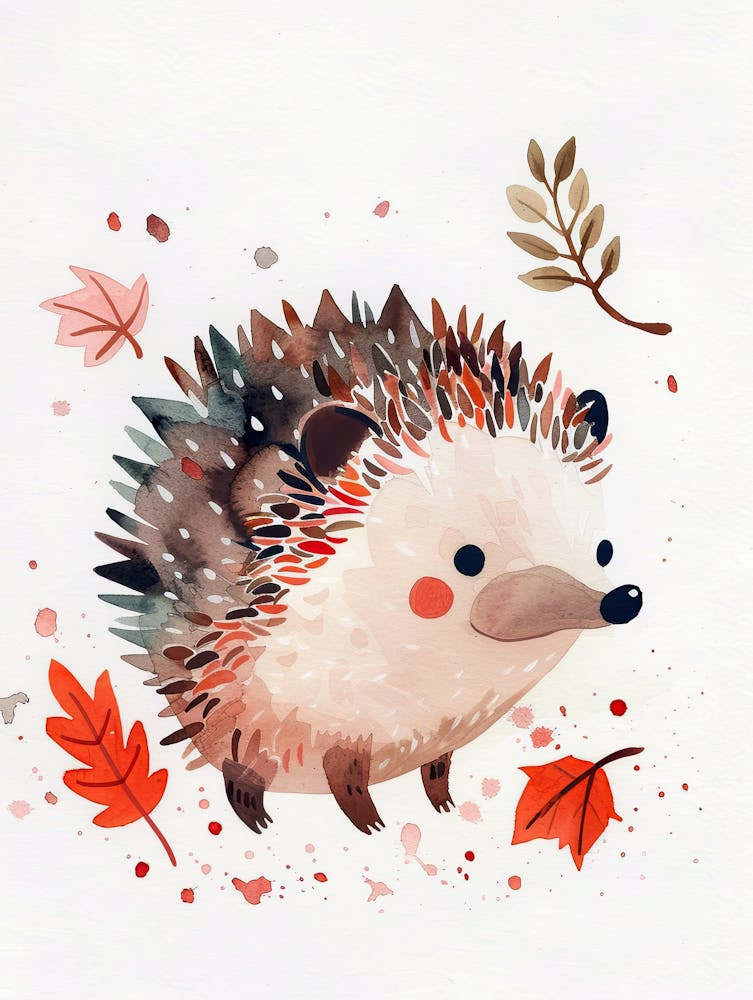 Warm Hedgehog Hugs Children Prints & Kids Posters