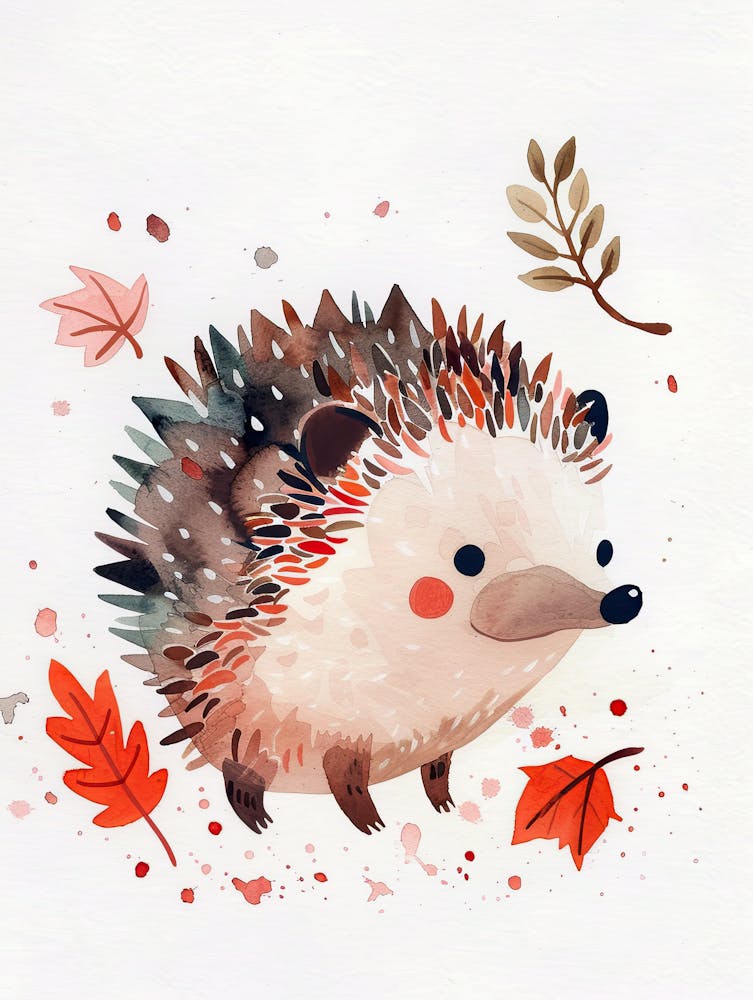 Warm Hedgehog Hugs Children Prints & Kids Posters