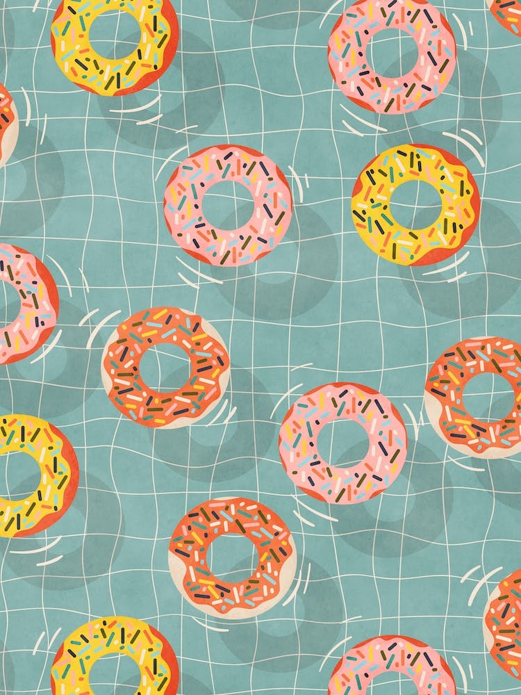 Pool Party Donuts