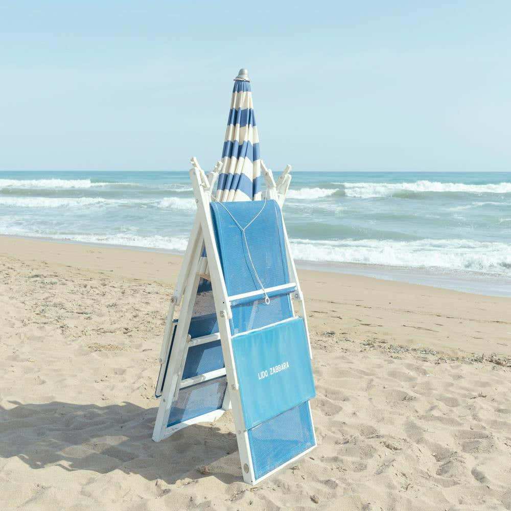 SQUARE Beach Umbrella "Marinella Di Selinunte" Sicily Italy Travel Photography