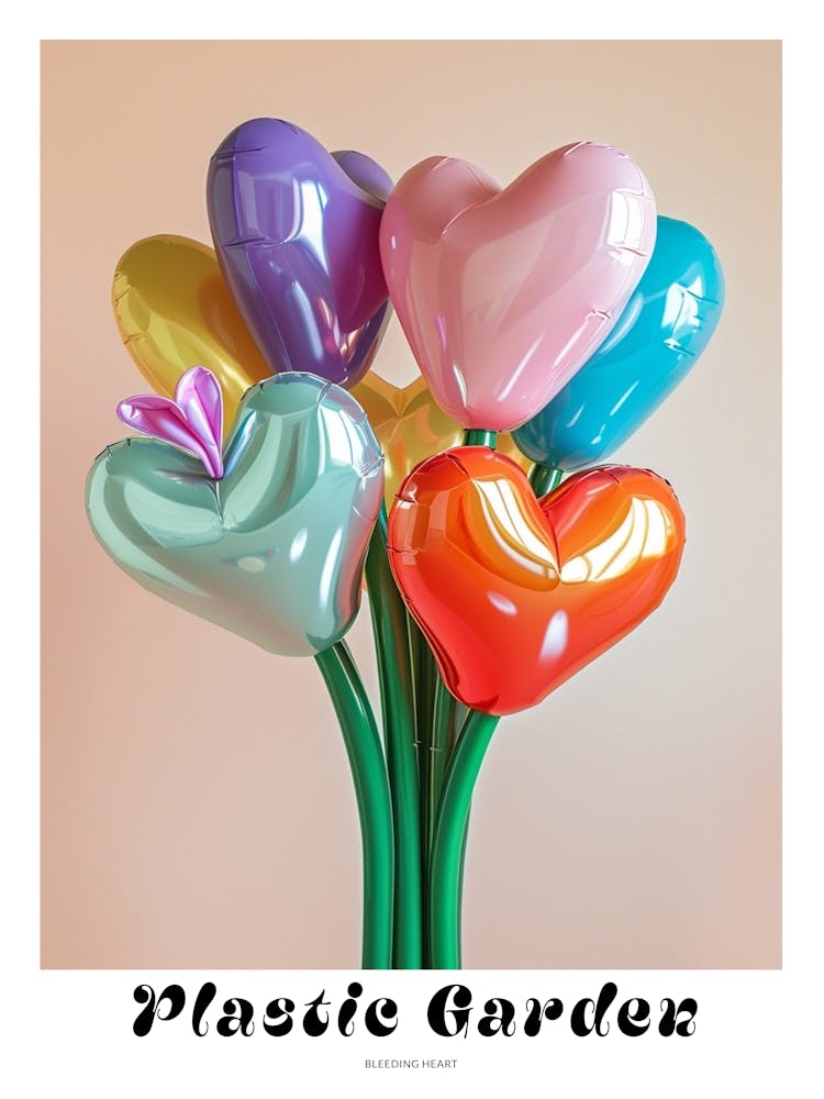 Dreamy Inflatable Flowers Poster Bleeding Heart 3