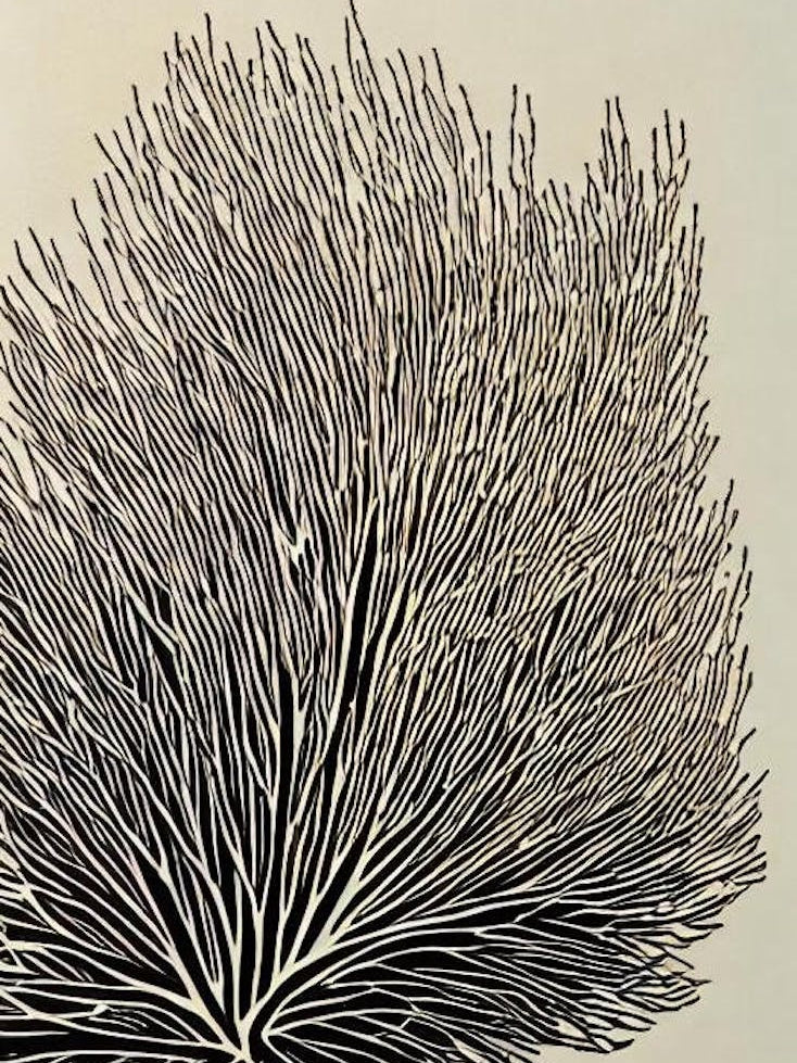 Acropora Anthocercis Ii Linocut