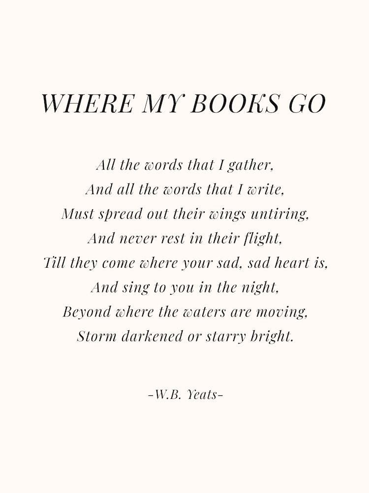 Where My Books Go Poem