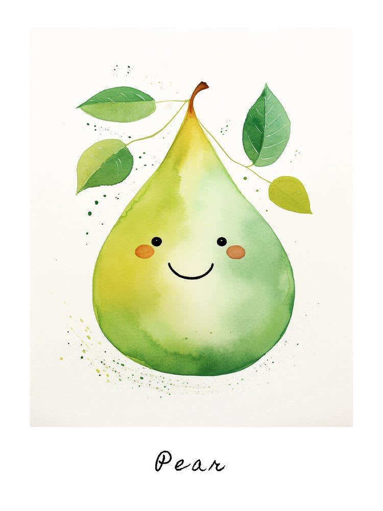 Friendly Kids Pear 1 Poster