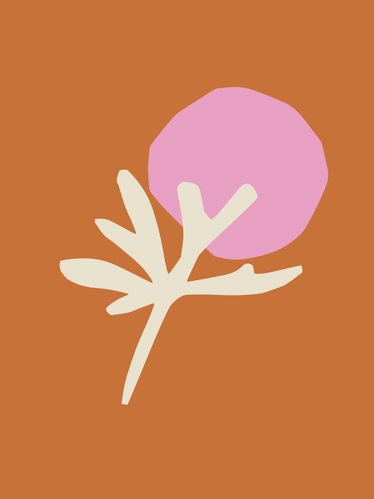 Ocean Sunset Abstract Pink