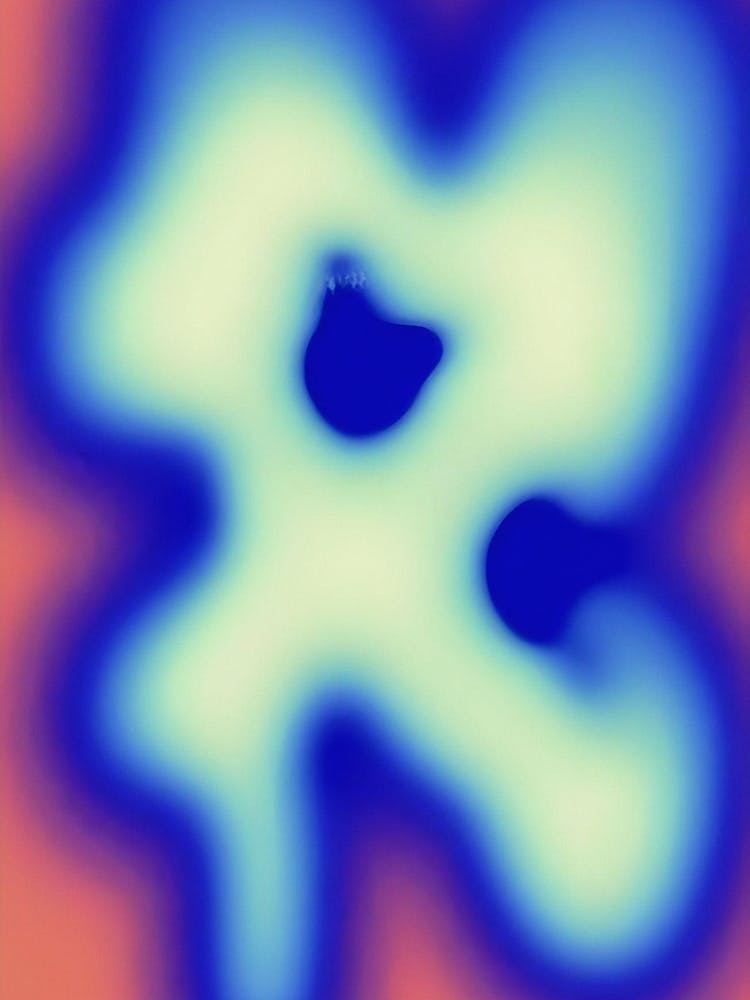 Vivid Gradient Shapes Abstract Painting