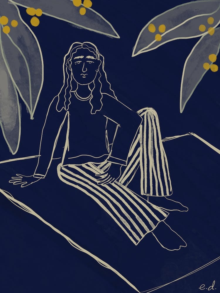 Forrest Picnic In Blue