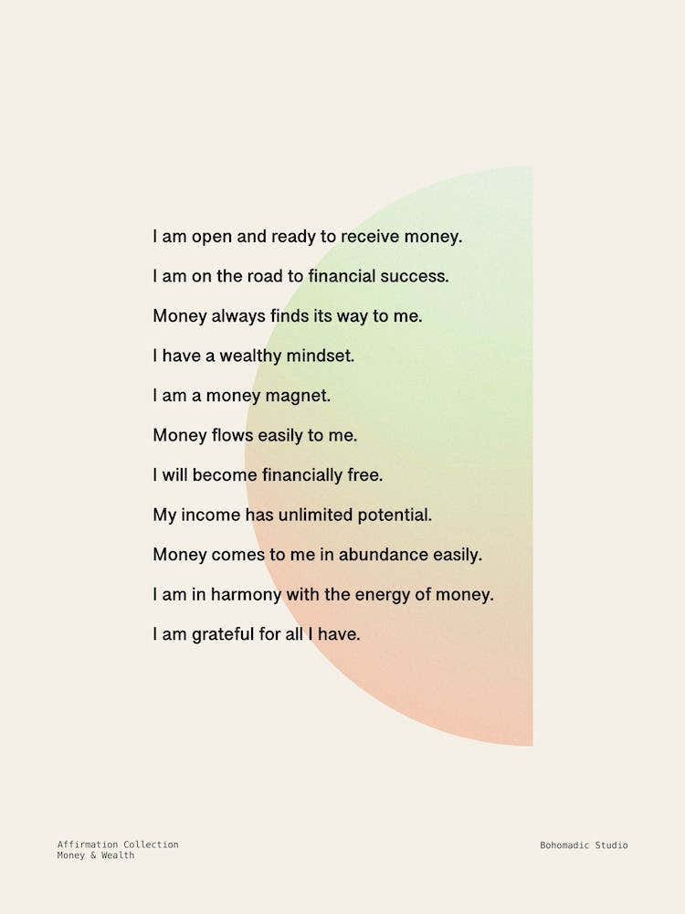 Affirmations Money & Wealth