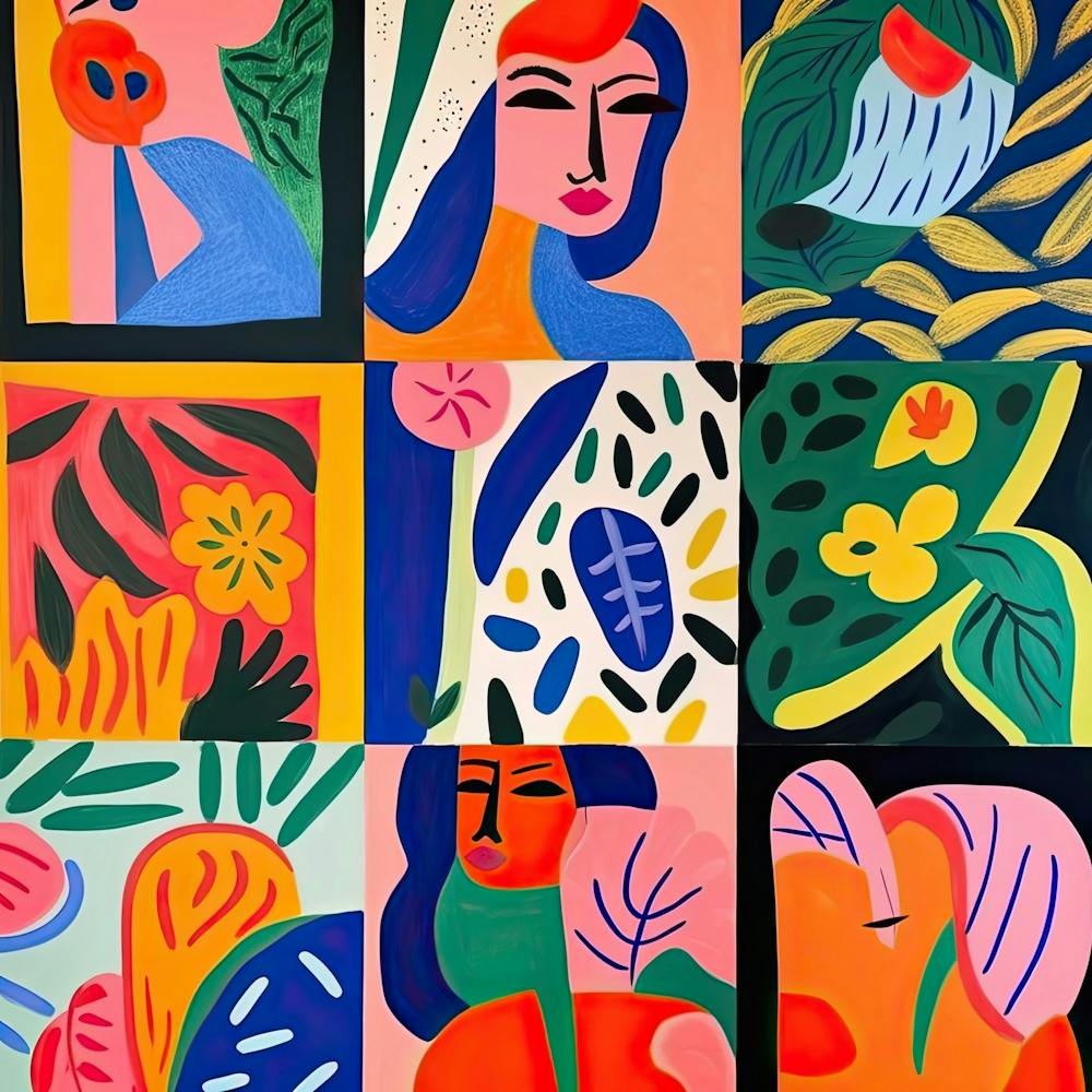 Botanical Study, The Matisse Inspired Art Collection