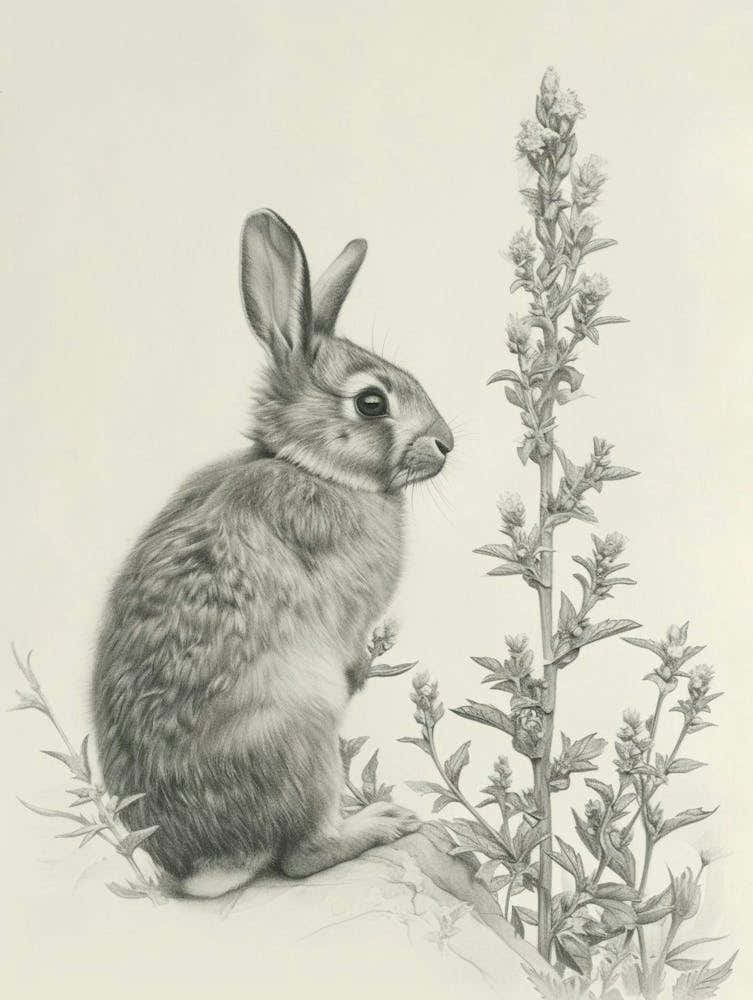 Dutch Rabbit Drawing 1