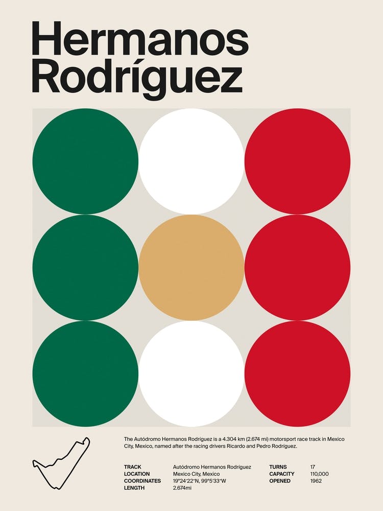 Mid Century Hermanos Rodriguez F1