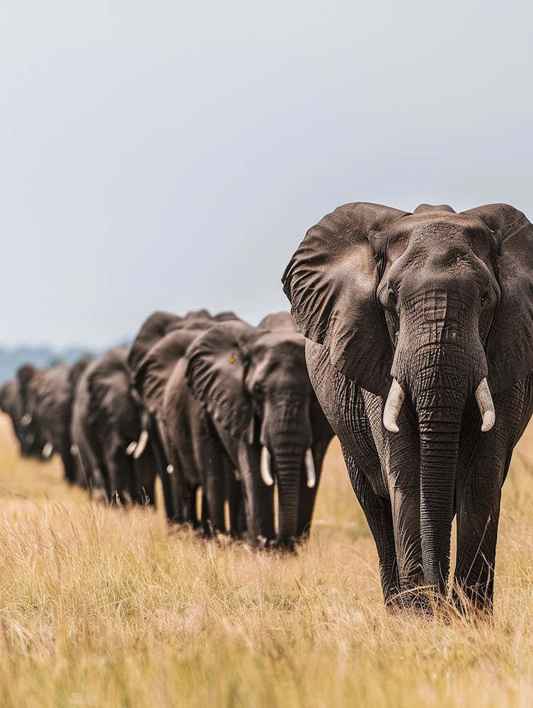 Herd Of Elephants 1