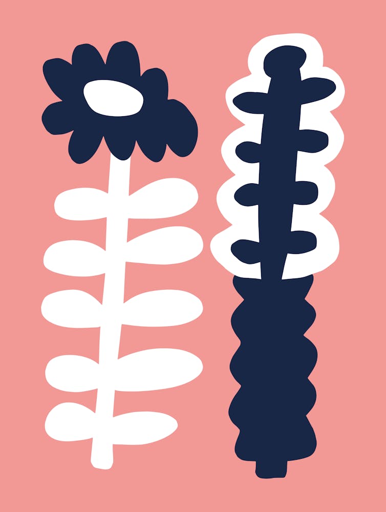 Floral Art Naïve Organic Pastel