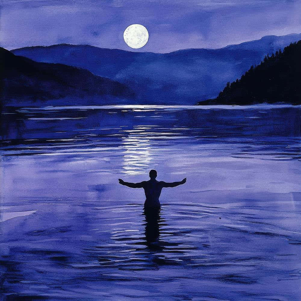 Full Moon In The Lake