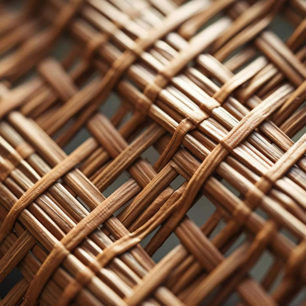 Close Up Of A Woven Basket