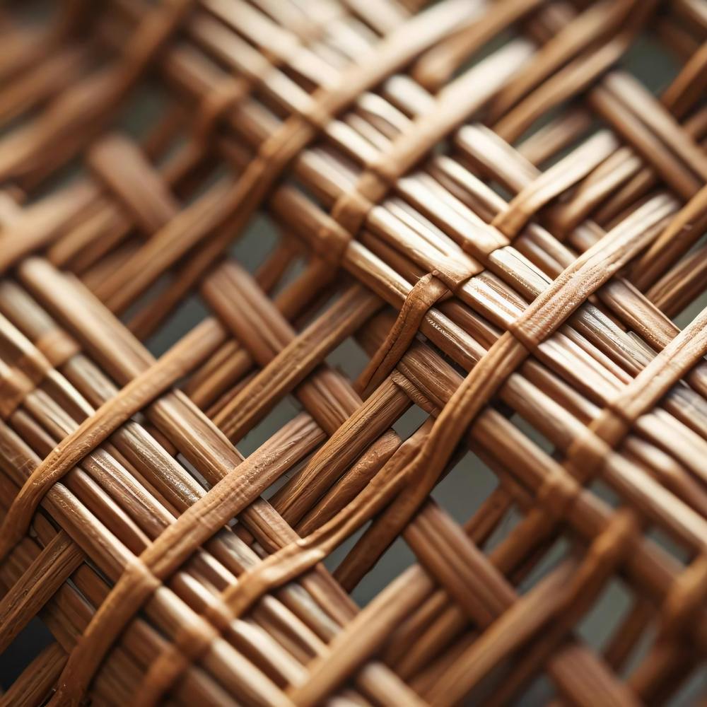 Close Up Of A Woven Basket