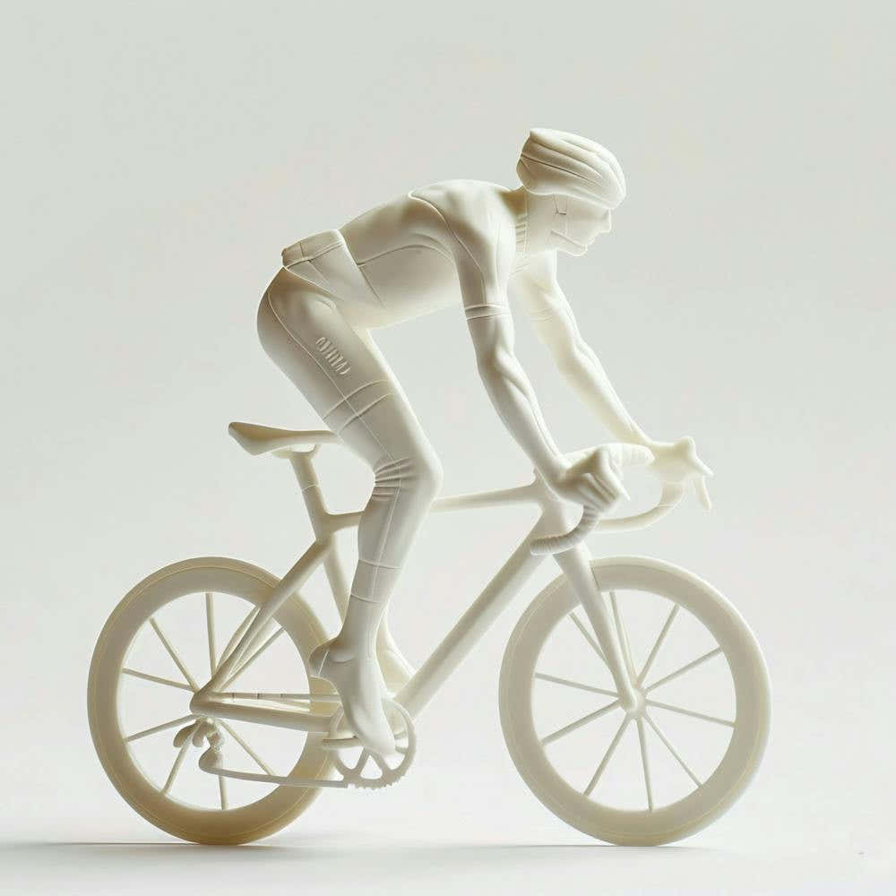 Triathlete On A Bike