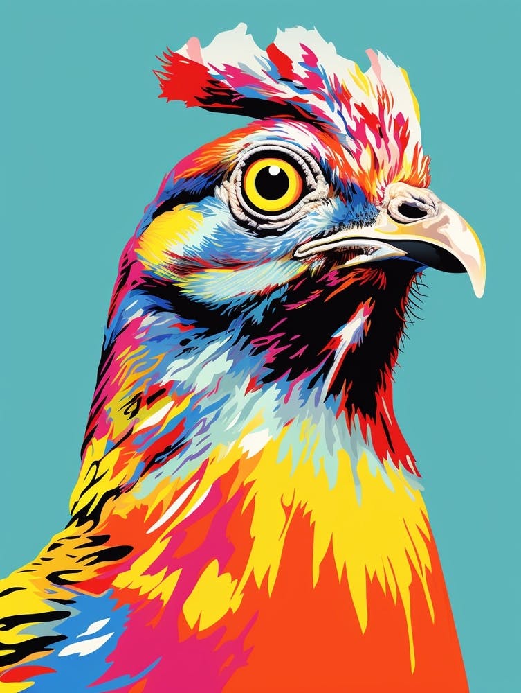 Andy Warhol Style Bird Grouse 1
