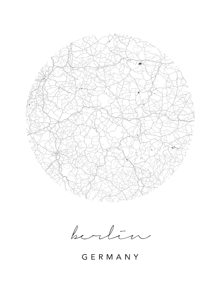 Berlin Germany Circle Map