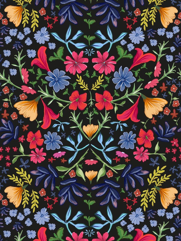 Colorful Ditsy Floral