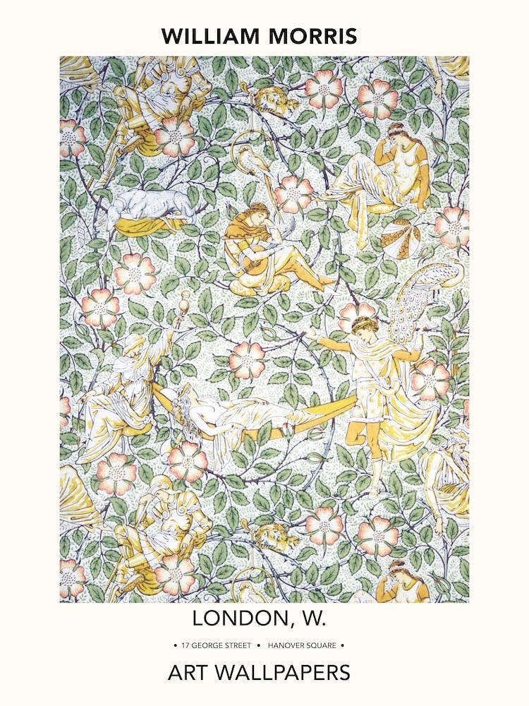 Sleeping Beauty Poster, Walter Crane