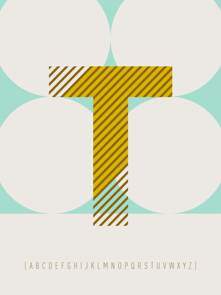T Typeface Alphabet