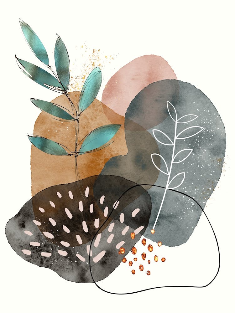 Watercolor bohemian style