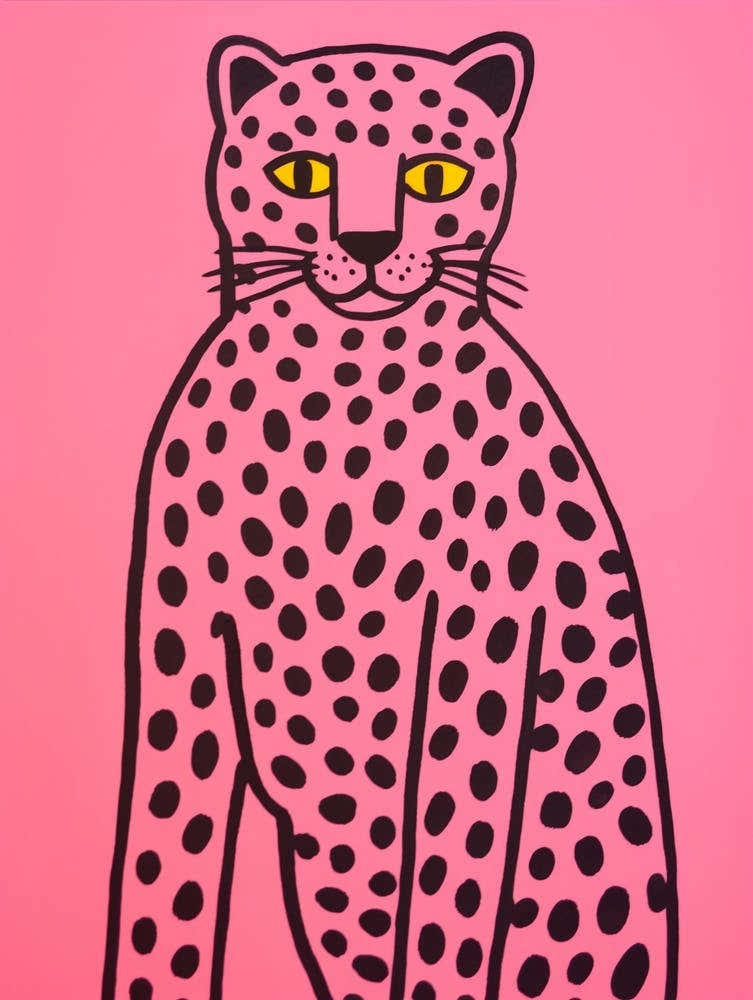 Pink Polka Dot Cougar 5