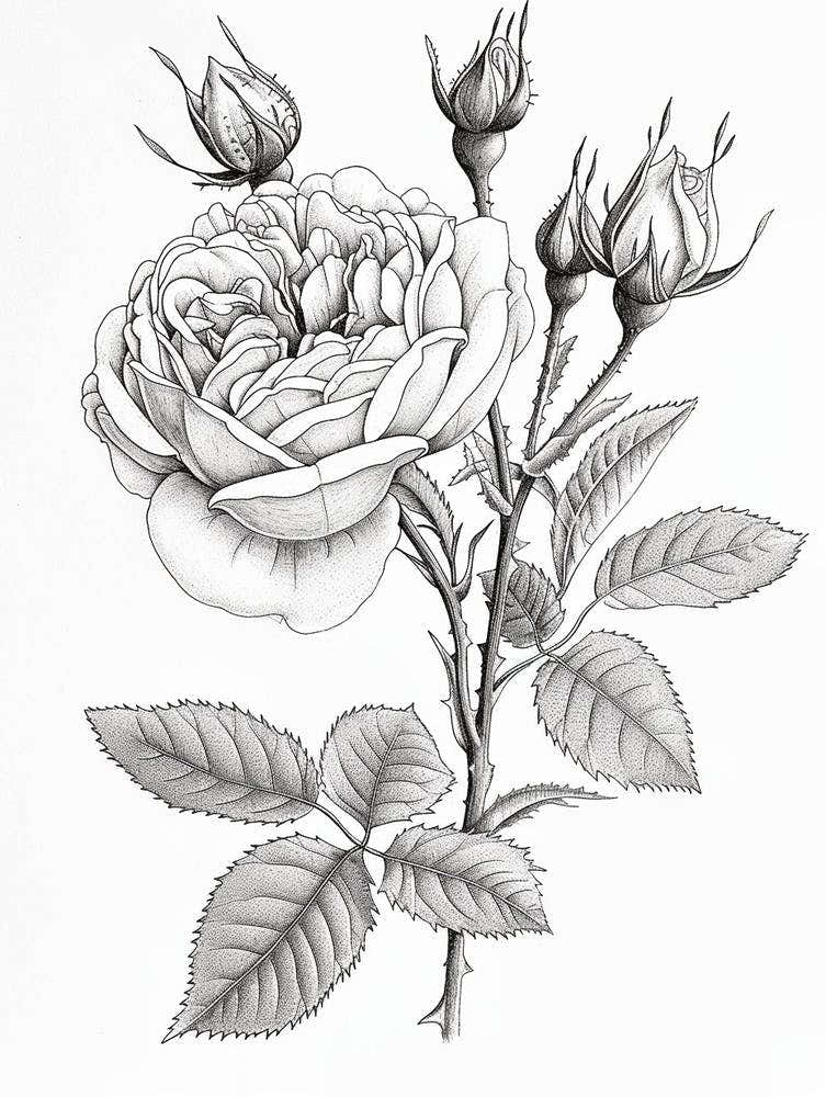 Roses Sketch 44