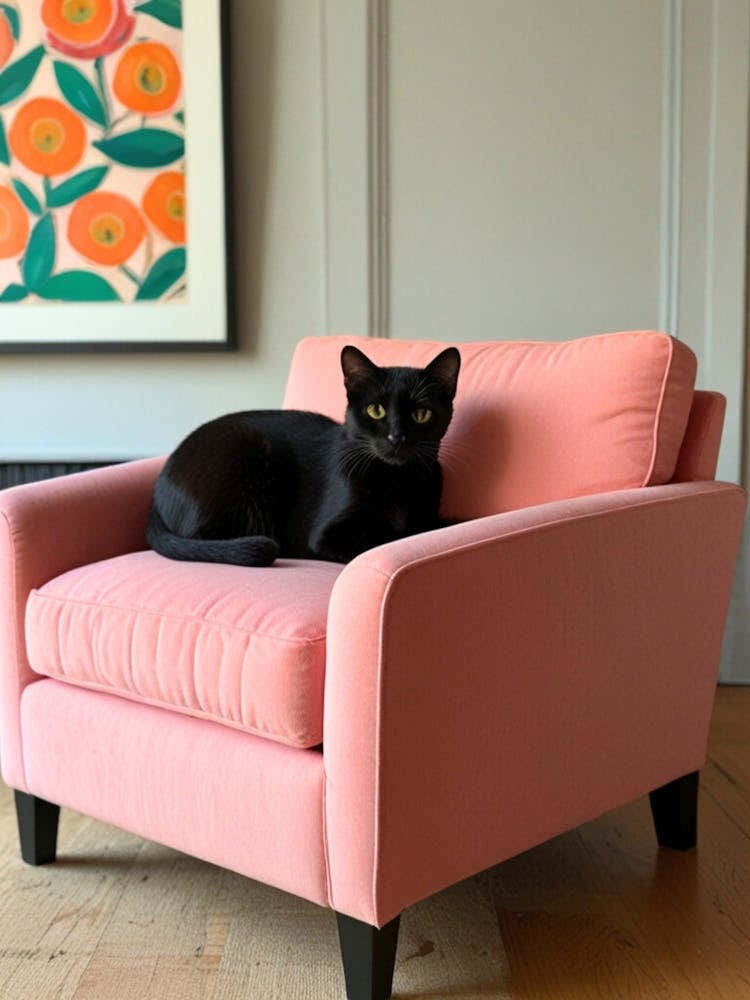 Pink Velvet Chair