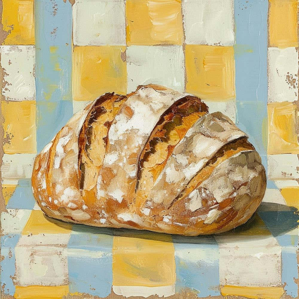 Rustic Bread Pastel Checkerboard 2