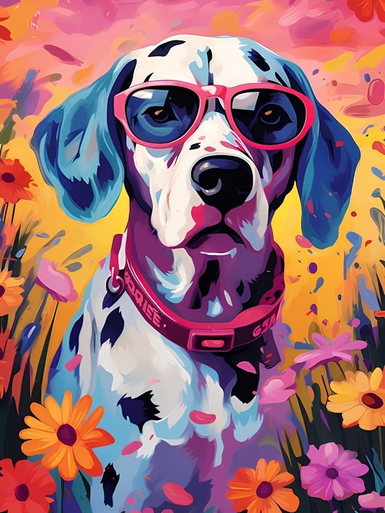 Dalmatian In Sunglasses