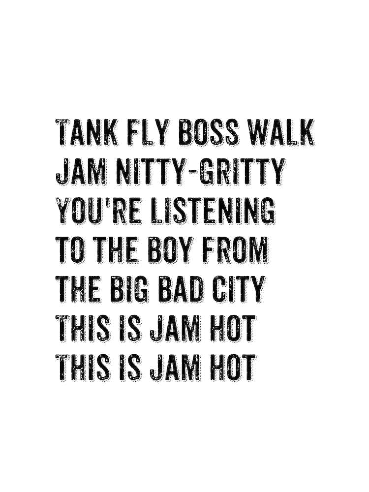 Tank Fly Boos Walk This Is The Jam Hot Lyric