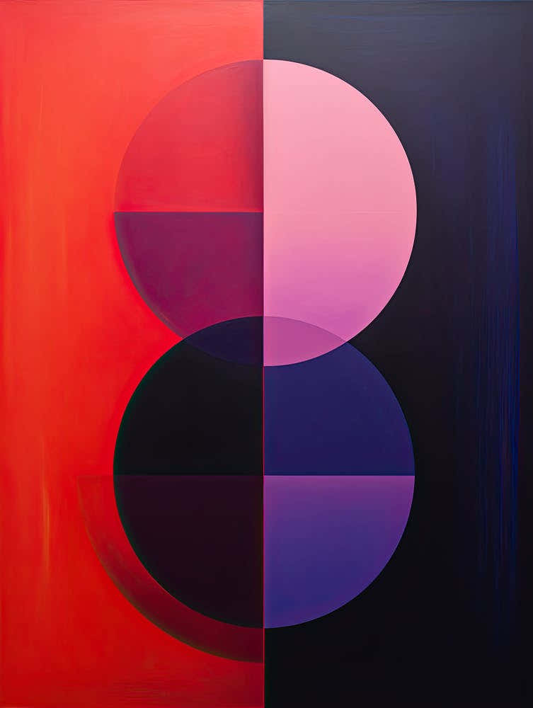 '8' Red Bauhaus style