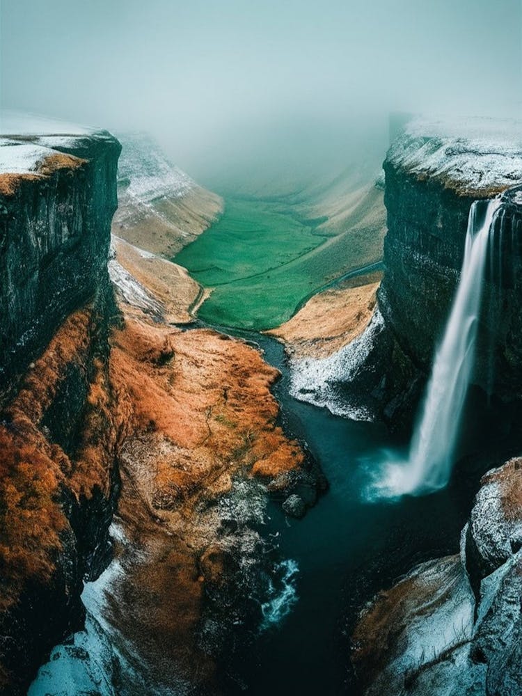 Waterfall In Iceland 1