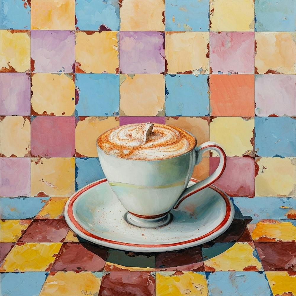 Cappucino Pastel Checkerboard 2