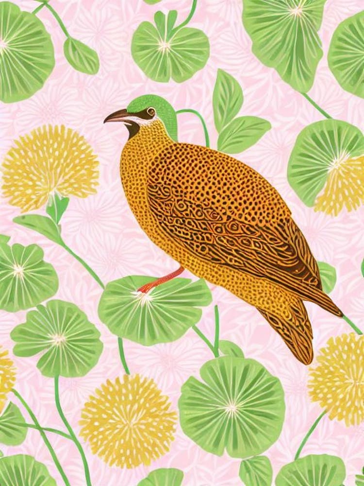 Kiwi 2 William Morris Style Bird