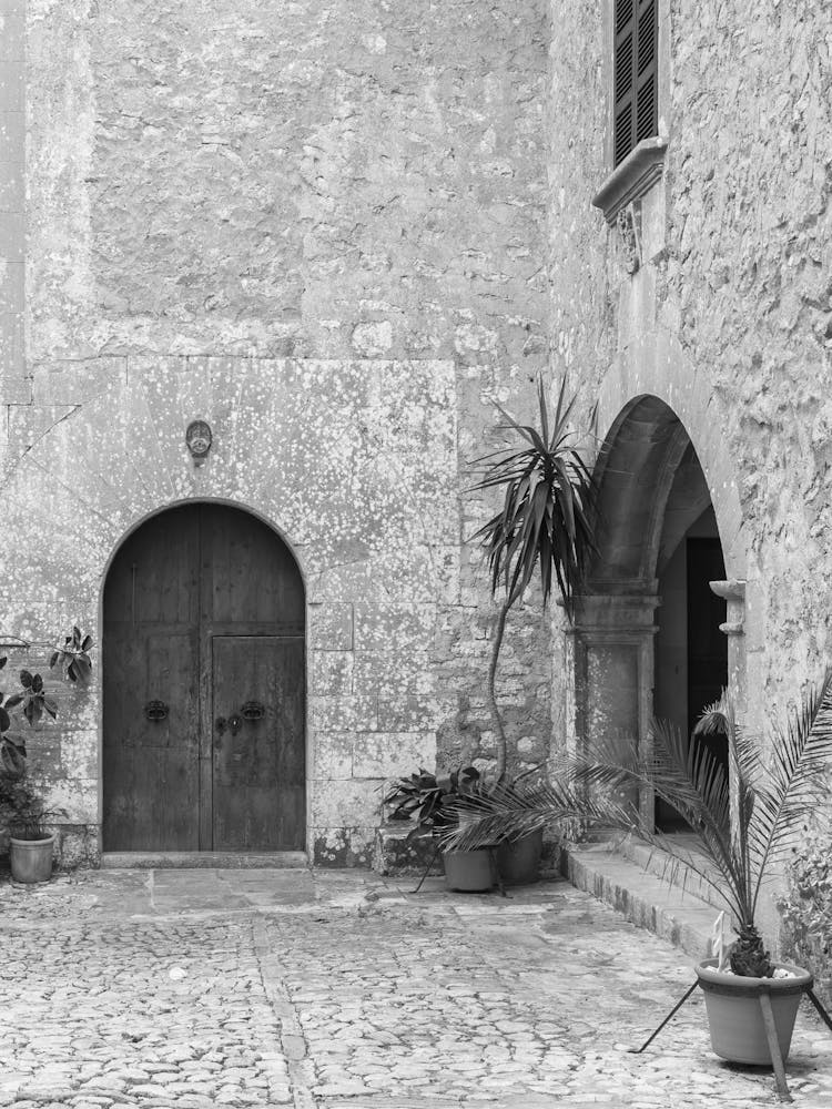 Courtyard Of A Castle