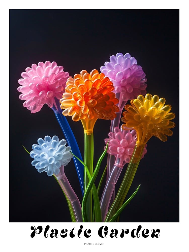 Bright Inflatable Flowers Poster Prairie Clover 2