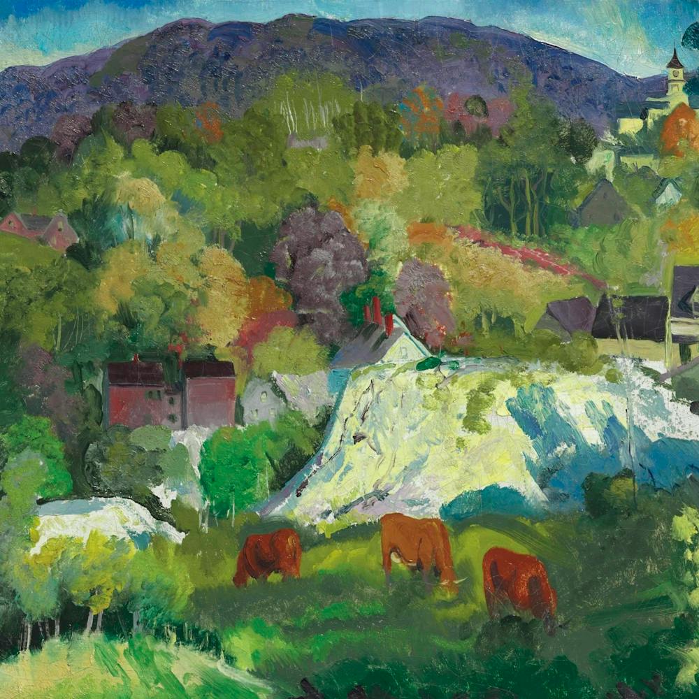 George Bellows Village On The Hill 1916