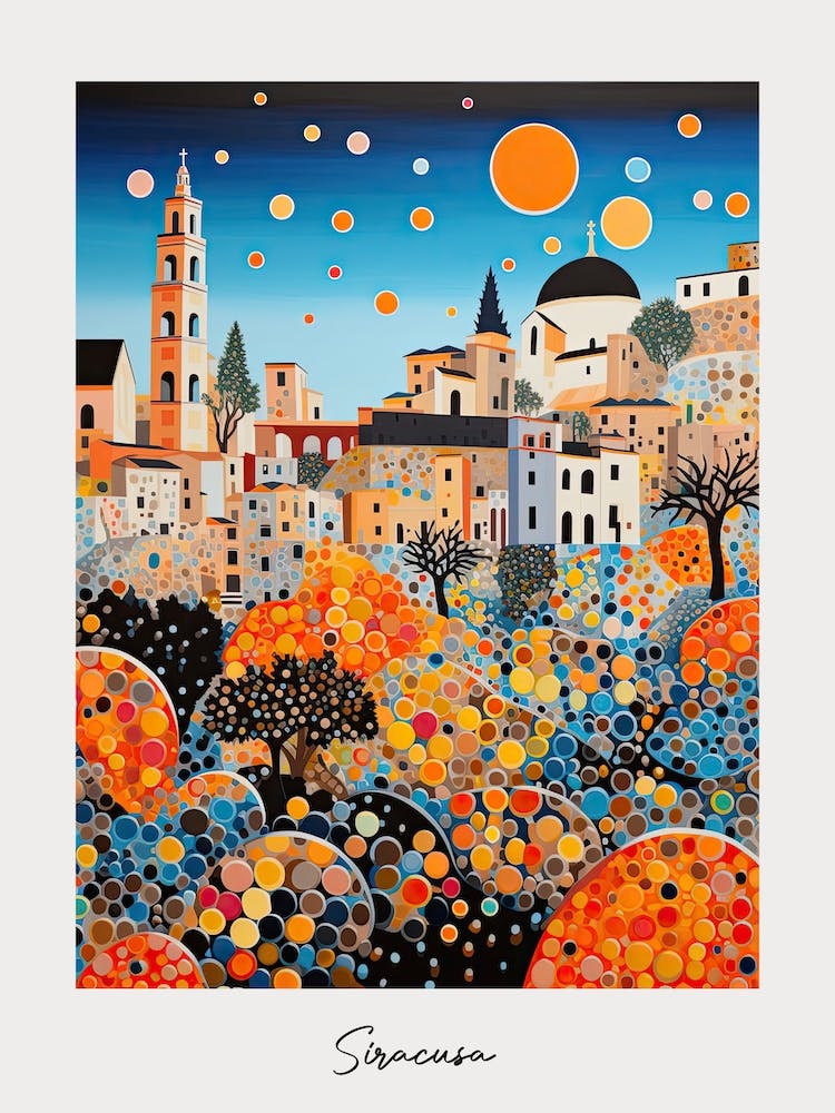 Poster Of Siracusa, Italy, Illustration In The Style Of Pop Art 3