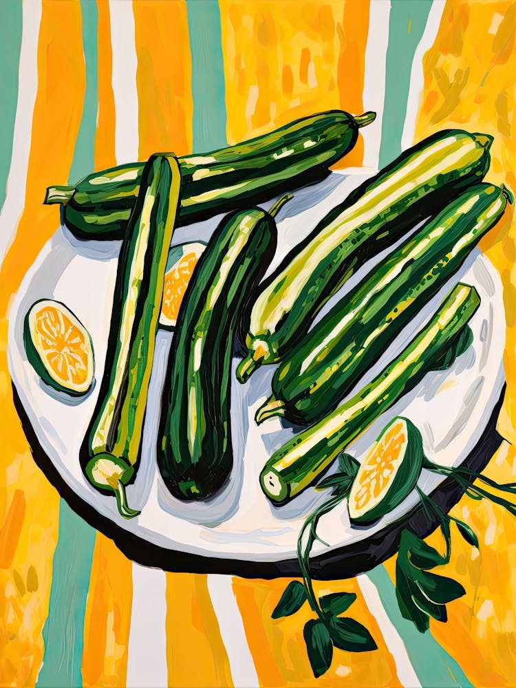 Zucchini Summer Illustration 3